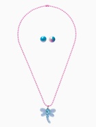 Набор детских украшений «Выбражулька. Стрекоза», 2 предмета: кулон, пусеты, голубой - фото 68180604