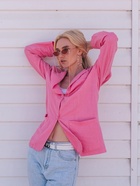 Серьги-кольца «Жемчуг», d=10 см, №6, белые в золоте 10939263