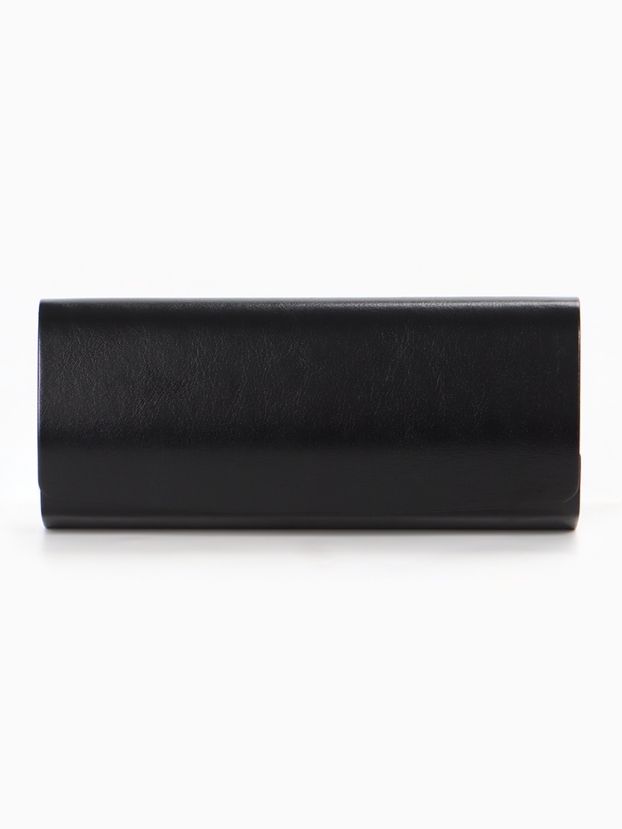 Футляр для очков, на магните, 15.5×3.3×6 см, чёрный - Фото 1