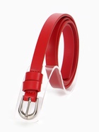 Ремень женский, пряжка металл, 1 прокол, 1.8×105 см, красный - фото 809458694