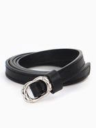 Ремень женский, узкий, 1.4×105 см, металлическая пряжка, чёрный 10943951