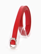 Ремень женский, узкий, 1.4×105 см, металлическая пряжка, красный - фото 809458702