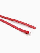 Ремень женский, узкий, 1.4×105 см, металлическая пряжка, красный  (артикул 10943952)  большой выбор товаров оптом и в розницу по низким ценам с доставкой