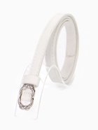 Ремень женский, узкий, 1.4×105 см, металлическая пряжка, белый 10943953