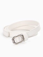 Ремень женский, узкий, 1.4×105 см, металлическая пряжка, белый 10943953