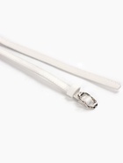 Ремень женский, узкий, 1.4×105 см, металлическая пряжка, белый 10943953