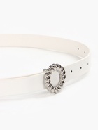 Ремень женский, 2.3×107 см, декоративная металлическая пряжка, белый - фото 68975878
