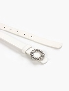 Ремень женский, 2.3×107 см, декоративная металлическая пряжка, белый - фото 68975879