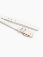 Ремень женский, гвоздик, золотистая пряжка, 2.3×106 см, белый - фото 809532752