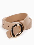 Ремень женский, золотистая пряжка, один прокол, 2.3×105 см, бежевый 10943959