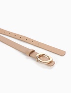 Ремень женский, золотистая пряжка, один прокол, 2.3×105 см, бежевый 10943959