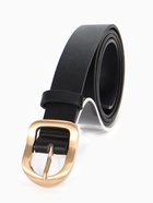 Ремень женский, 2.7×105 см, 1 прокол, золотистая пряжка, чёрный  (артикул 10943961)  большой выбор товаров оптом и в розницу по низким ценам с доставкой