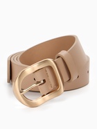 Ремень женский, 2.7×105 см, золотистая пряжка, 1 прокол, бежевый 10943963