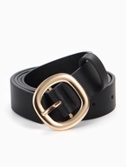 Ремень женский, 2.8×107 см, 1 прокол, золотистая пряжка, чёрный  (артикул 10943964)  большой выбор товаров оптом и в розницу по низким ценам с доставкой