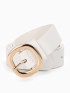 Ремень женский, 2.8×105 см, 1 прокол, золотистая пряжка, белый 10943965