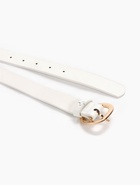 Ремень женский, 2.8×105 см, 1 прокол, золотистая пряжка, белый  (артикул 10943965)  большой выбор товаров оптом и в розницу по низким ценам с доставкой