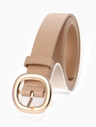 Ремень женский, 2.8×105 см, 1 прокол, золотистая пряжка, бежевый - фото 809458714