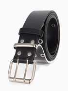 Ремень женский, 3.5×105 см, с люверсами, пряжка металл, чёрный - Фото 2