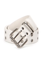 Ремень женский, 3.5×105 см, с люверсами, пряжка металл, белый - Фото 2