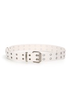 Ремень женский, 3.5×105 см, с люверсами, пряжка металл, белый - Фото 5