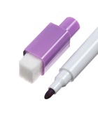Маркер для доски СИРЕНЕВЫЙ, с магнитом, с губкой, линия письма 2 мм - фото 120970627