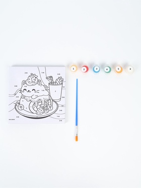 Картина по номерам «Маленький гурман», 15×15 см