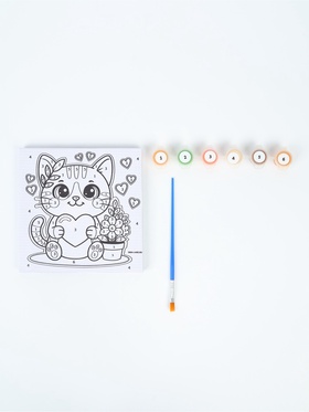 Картина по номерам «Пушистая нежность», 15×15 см