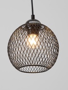 Светильник подвесной 10266/1, 1хE27, 40 Вт, чёрный - фото 68180822