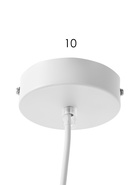 Светильник подвесной 10272/1, 1хE27, 40 Вт, белый - фото 68180834