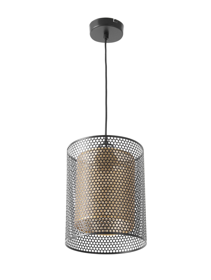 Светильник подвесной 10282/1, 1хE27, 60 Вт, чёрный