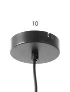 Светильник подвесной 10282/1, 1хE27, 60 Вт, чёрный - фото 68180844