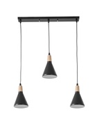 Светильник подвесной 10286/3, 3хE27, 40 Вт, чёрный - фото 68180850
