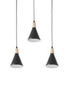 Светильник подвесной 10286/3, 3хE27, 40 Вт, чёрный - фото 68180851