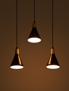 Светильник подвесной 10286/3, 3хE27, 40 Вт, чёрный - фото 68180853