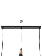 Светильник подвесной 10286/3, 3хE27, 40 Вт, чёрный - фото 68180854