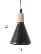 Светильник подвесной 10286/3, 3хE27, 40 Вт, чёрный - фото 68180855