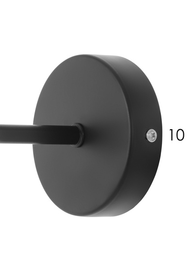 Бра 11014/1w, 1хE14, 40 Вт, 16×10×24 см, основание чёрное