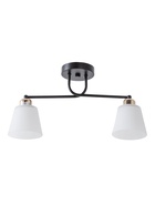 Люстра 12197/2, 2хE27, 40Вт, чёрный/белый - фото 809458952