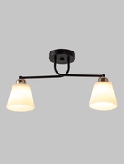 Люстра 12197/2, 2хE27, 40Вт, чёрный/белый - фото 809458953