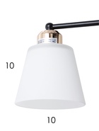 Люстра 12197/2, 2хE27, 40 Вт, чёрный/белый - Фото 6