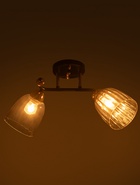 Люстра 12229/2, 2хE27, 60 Вт, чёрный/золото - Фото 3