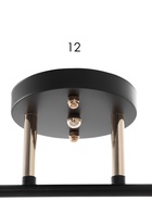 Люстра 12229/2, 2хE27, 60 Вт, чёрный/золото - Фото 5