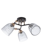 Люстра 12229/3, 2хE27, 60 Вт, чёрный/золото - фото 809458970