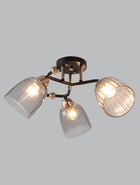 Люстра 12229/3, 2хE27, 60 Вт, чёрный/золото - фото 809458971