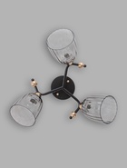 Люстра 12229/3, 2хE27, 60 Вт, чёрный/золото - Фото 4