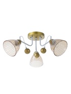 Люстра 12233/3, 3хE27, 60 Вт, золото/белый - фото 809458979