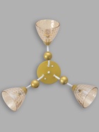 Люстра 12233/3, 3хE27, 60 Вт, золото/белый - Фото 4