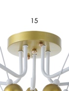 Люстра 12233/5, 5хE27, 60 Вт, золото/белый - фото 809458992