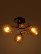 Люстра 13186/3, 3хE27, 60 Вт, чёрный/золото - фото 809459008