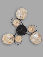 Люстра 13186/3, 3хE27, 60 Вт, чёрный/золото - фото 809459009